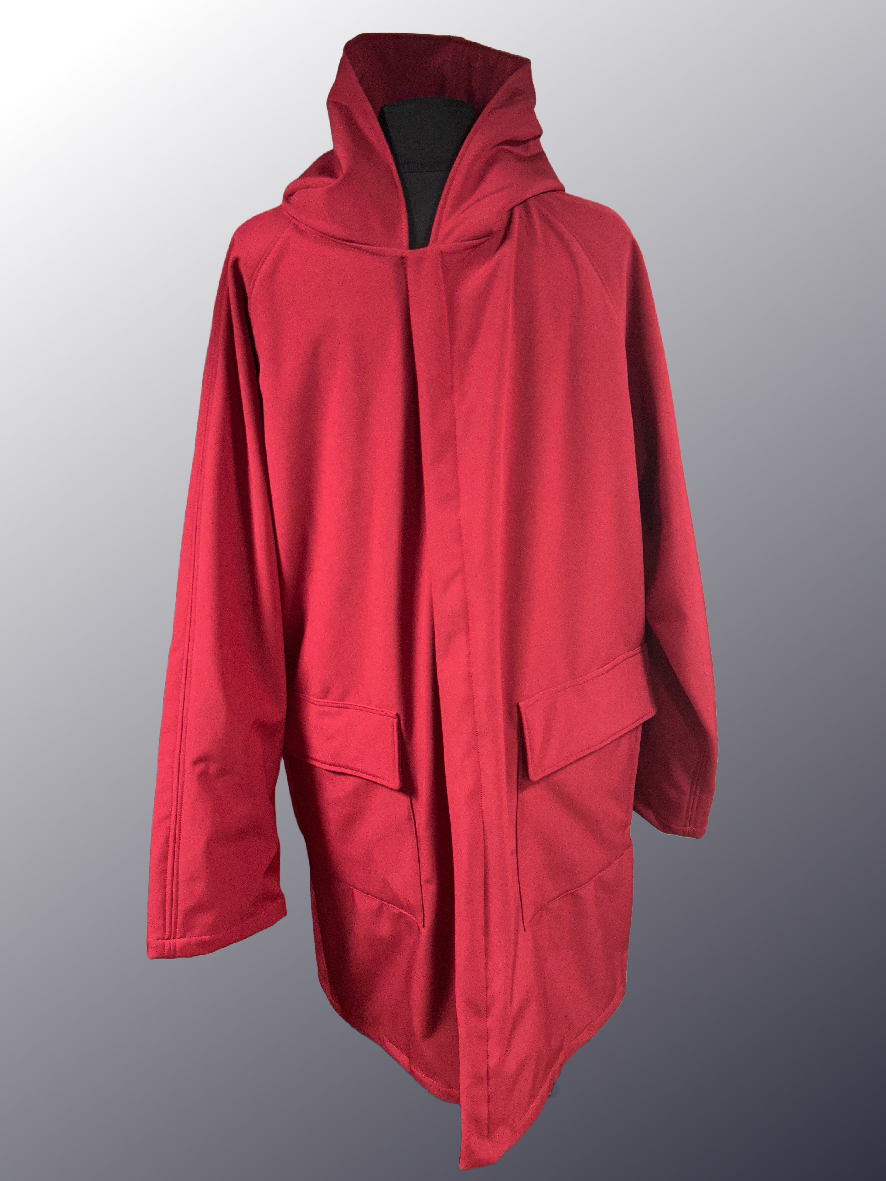 Men's Nova Red Mesh Lined Snap All-Weather Coat (MM0525C