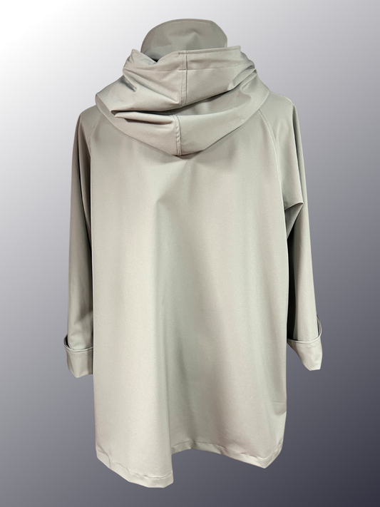 Women's Tan Mesh Lined Snap All-Weather Coat (WM0126A)