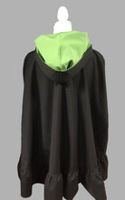 Load image into Gallery viewer, *Apple Green and Black Poncho
