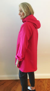 *Women's Flamingo Mesh Lined Snap Raincoat