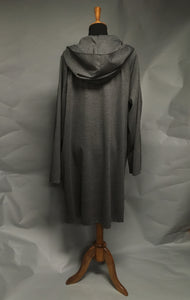 *Men's Grey Light Fleece Lined Snap Raincoat (SF0919E)