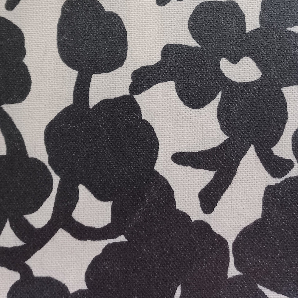 Black & White Flowers Unlined All-Weather Hat (RH 0814A)