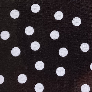 Black Polkadot Unlined Rain Hat (RH 0917B)