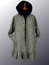 Load image into Gallery viewer, *Women&#39;s Salt &amp; Pepper Wool &amp; Fleece Cold Weather Carcoat (WCW0525D)