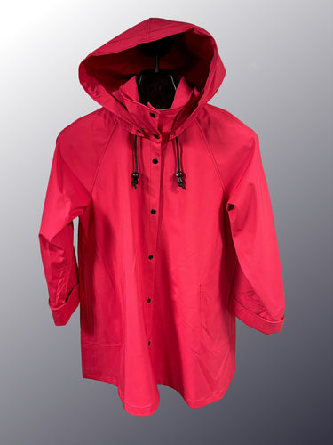*Women's Flamingo Mesh Lined Snap Raincoat (WM0525F)