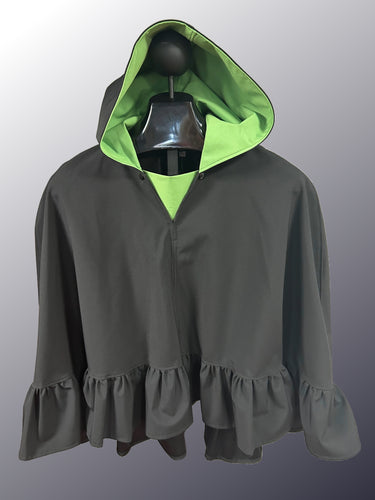 *Apple Green Mesh Poncho (WP2025B)