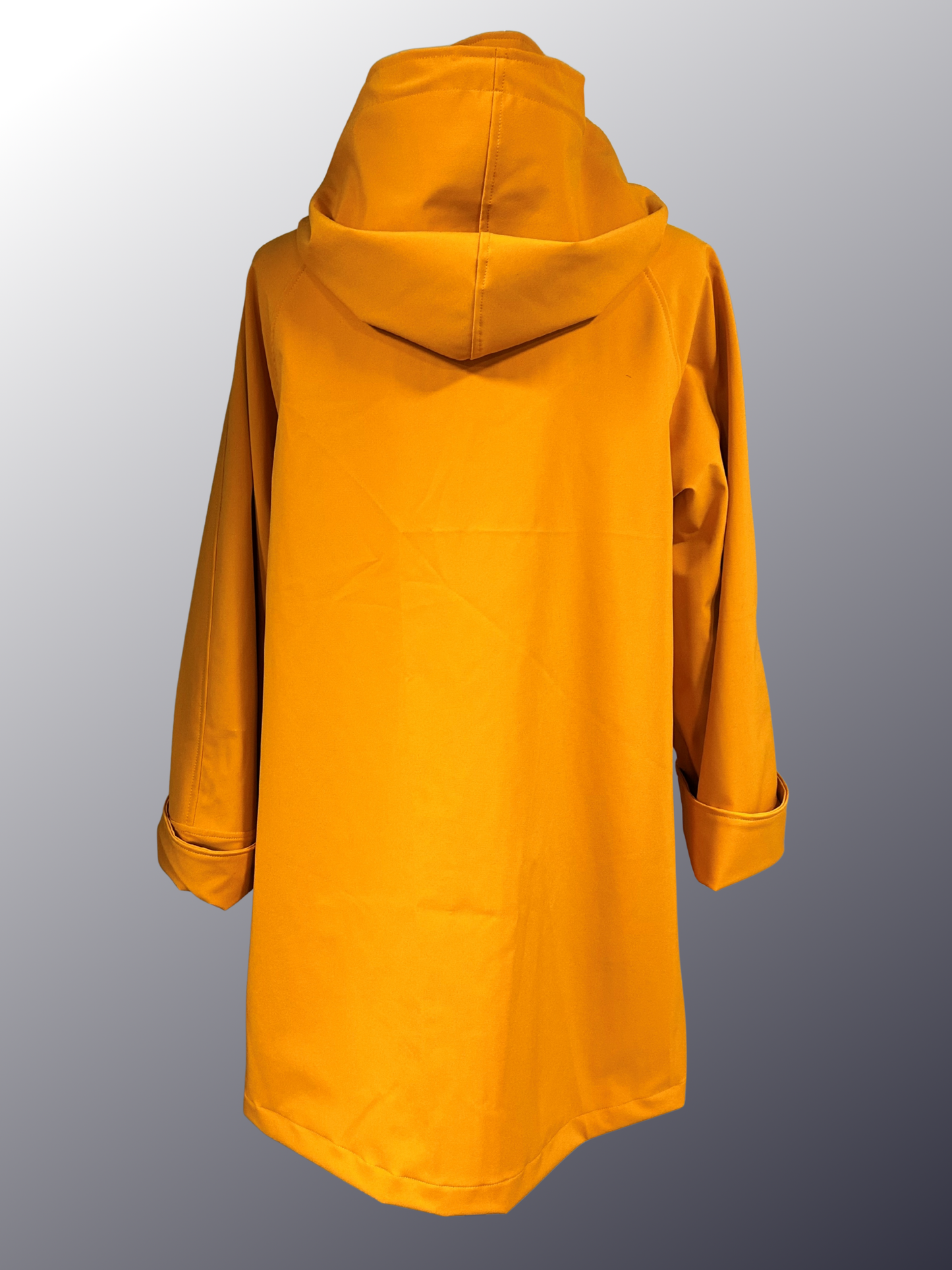 Women's Mustard Mesh Lined Snap All-Weather Coat (WM0126B)