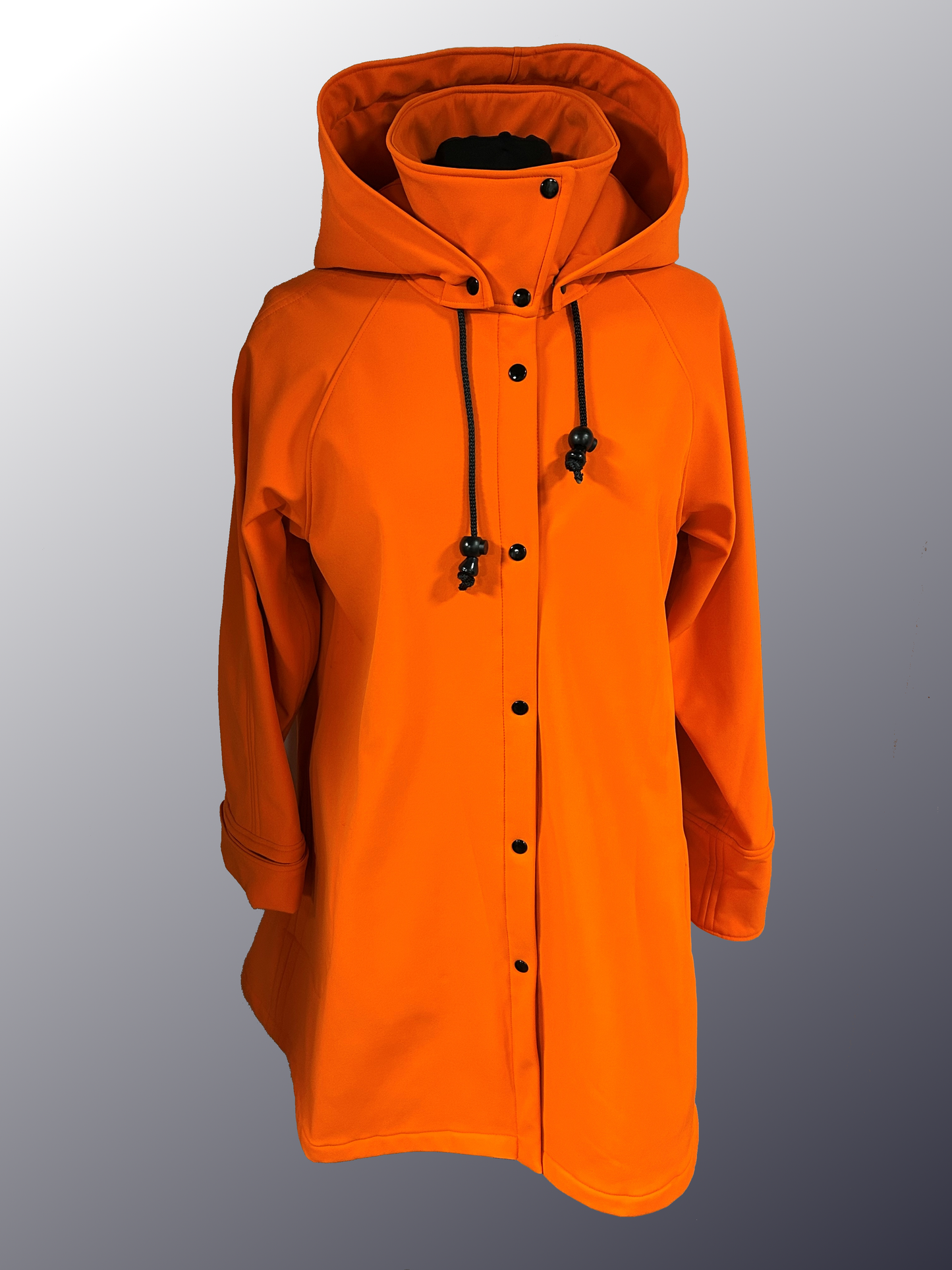 Women's Neon Orange Fleece Lined Snap All-Weather Coat (WF0126A)
