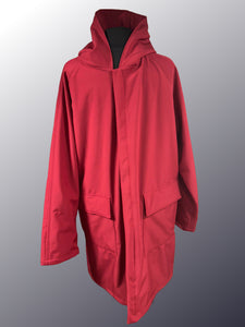*Men's Nova Red Mesh Lined Snap Raincoat (MM0525C)