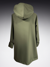 Load image into Gallery viewer, *Women&#39;s Olive Mesh Lined Snap Raincoat (WM1025A)