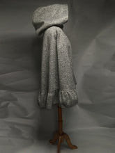 Load image into Gallery viewer, Salt &amp; Pepper Wool &amp; Fleece Cape (WCW0525A)