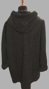 *Women's Charcoal Wool & Fleece Cold Weather Carcoat