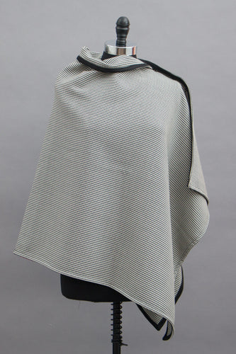 *Black/White Houndstooth Wool Blend Wrap  $175.00  (WR 0116F)