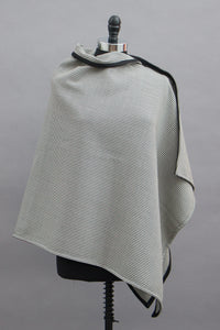 *Black/White Houndstooth Wool Blend Wrap  $175.00  (WR 0116F)