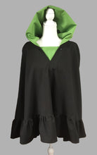 Load image into Gallery viewer, *Apple Green and Black Poncho