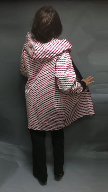 Women's Black Outer Reversible All-Weather Coat (RR/C 0614A)