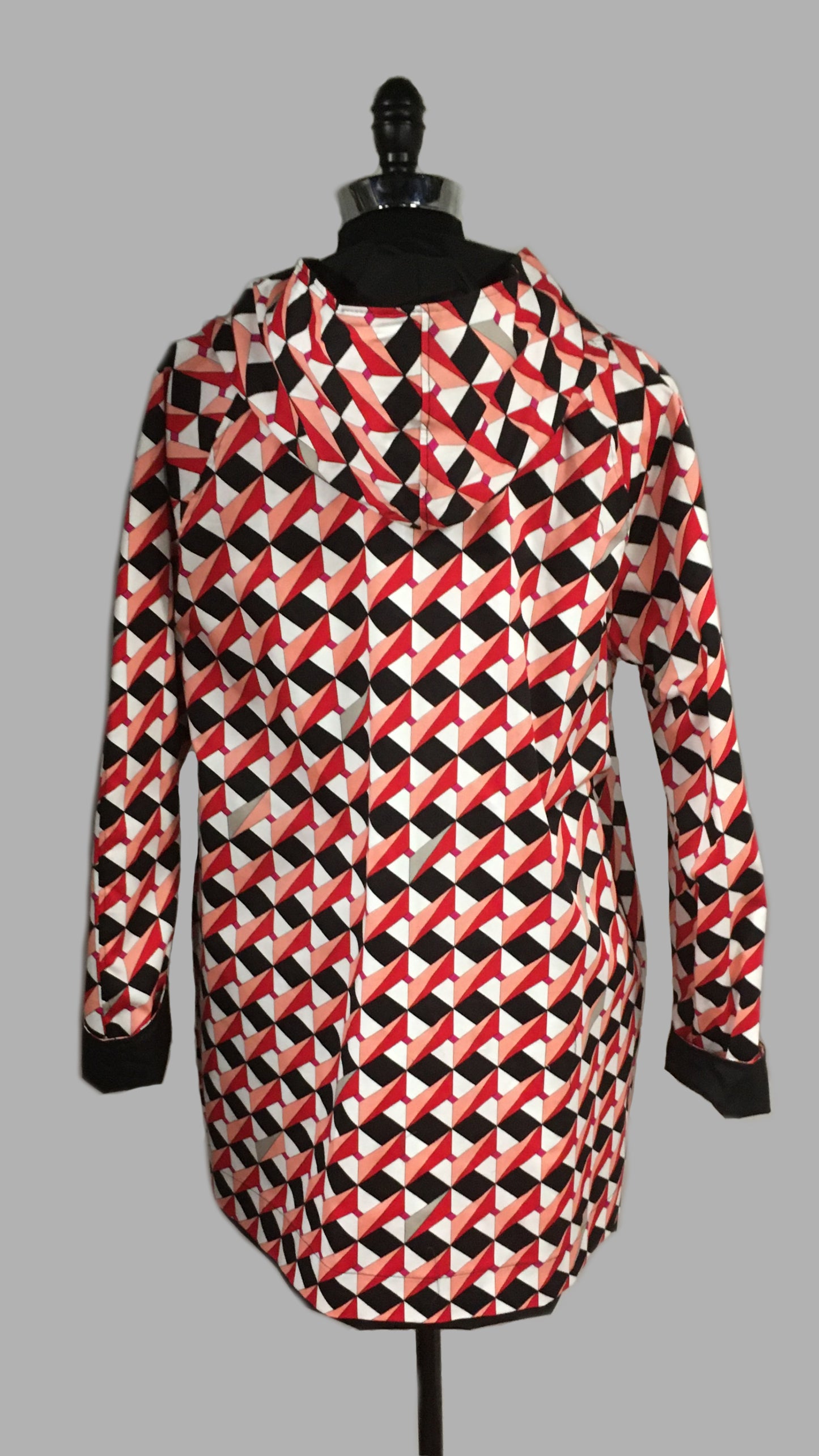 Women's Black Outer Reversible All-Weather Coat (RR/C 0614A)