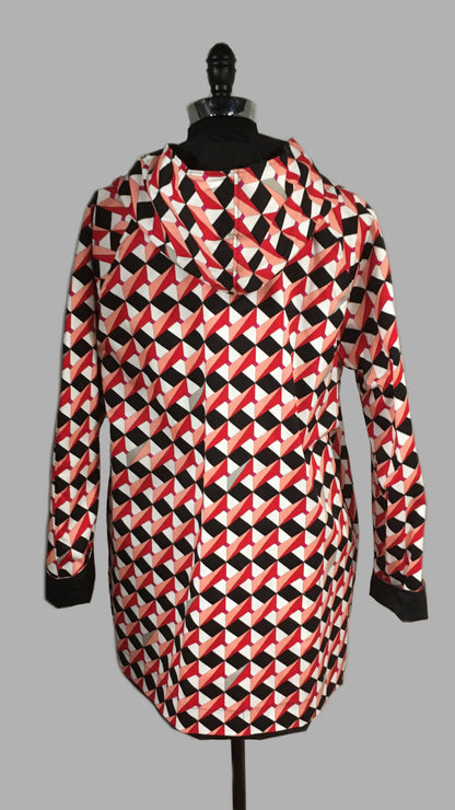 Women's Black Outer Reversible All-Weather Coat (RR/C 0614A)