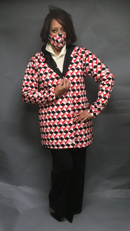 Women's Black Outer Reversible All-Weather Coat (RR/C 0614A)