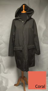 *Men's Coral Fleece Lined Snap Raincoat (SF0919A)