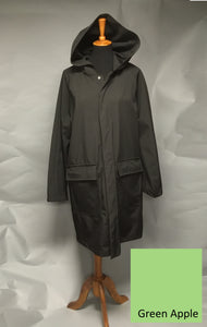 *Men's Green Apple Mesh Lined Snap Raincoat (SM0919J)