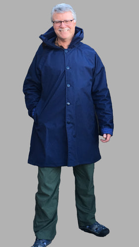 *Men's Royal Blue Outer Lined Raincoat (LR/C 0614C)