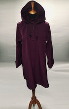 Load image into Gallery viewer, *Women&#39;s Purple Mesh Lined Snap Raincoat (SM0220B)