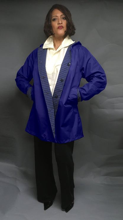 Women's Navy Outer Reversible All-Weather Coat (RR/C 0818A)