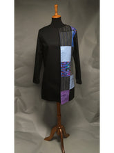 Load image into Gallery viewer, *Pieced Cotton Reversible Coat in Blues and Purples