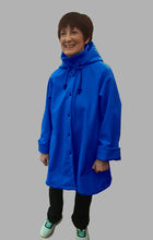 Load image into Gallery viewer, *Women&#39;s Cobalt Fleece Lined Snap Raincoat (SF0919B)